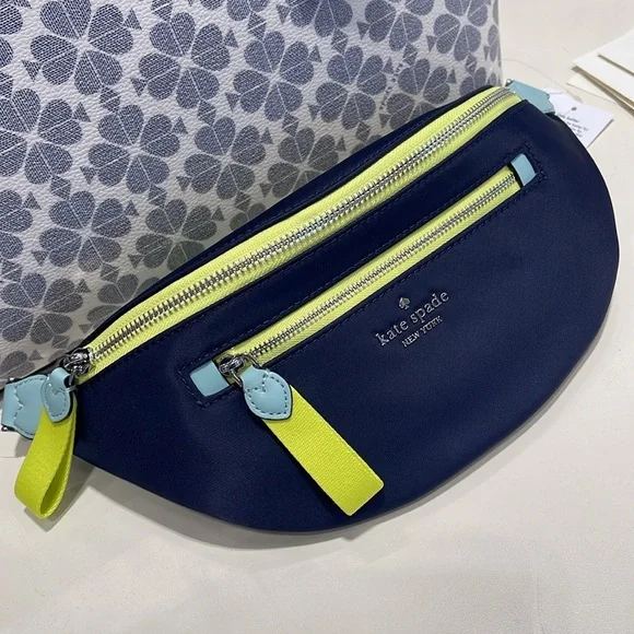 Kate Spade Chelsea Colorblock Belt Waist Bag Fanny PackBlazer Blue MultiNWT